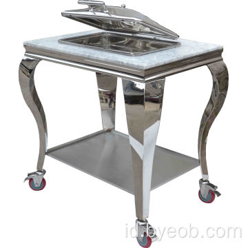 Mobile Chafing Dish dengan Table dan Buffet Heater